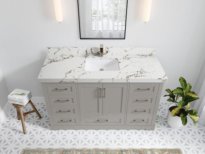 Boston 60 in. W x 22 in. D Single Sink Bathroom Vanity - photo 33