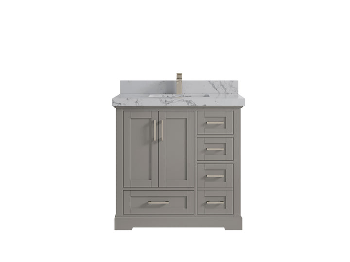 Boston 36 in. W x 22 in. D Center Sink Bathroom Vanity - photo 39