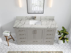 Boston 60 in. W x 22 in. D Single Sink Bathroom Vanity - photo 39