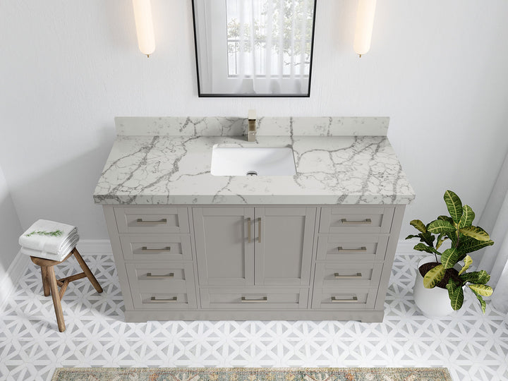 Boston 60 in. W x 22 in. D Single Sink Bathroom Vanity - photo 39