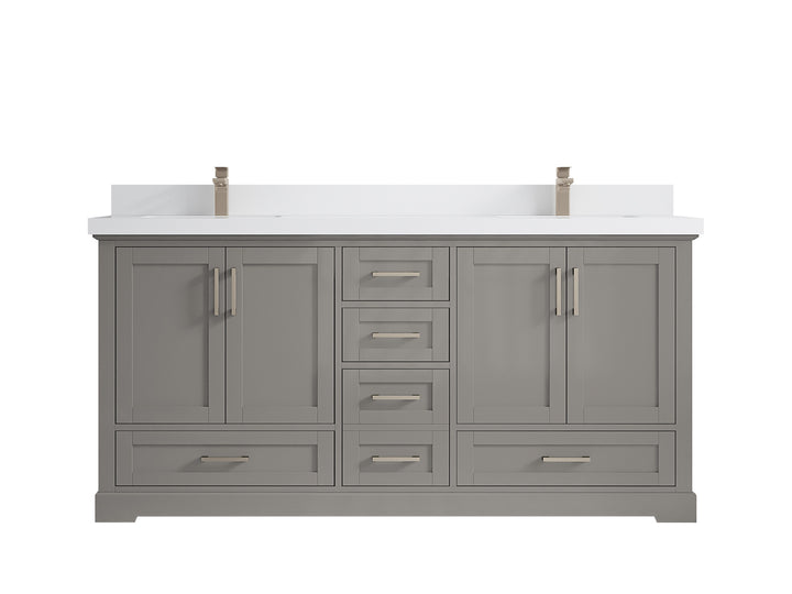 Boston 72 in. W x 22 in. D Double Sink Bathroom Vanity - photo 42