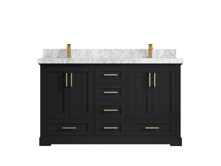 Boston 60 in. W x 22 in. D Double Sink Bathroom Vanity - photo 13