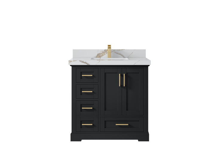 Boston 36" W x 22" D Center Sink Vanity for Modern Bathroom Spaces - photo 18