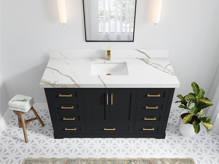 Boston 60 in. W x 22 in. D Single Sink Bathroom Vanity - photo 18
