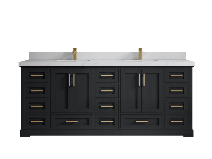 Boston 84 in. W x 22 in. D Double Sink Bathroom Vanity - photo 27
