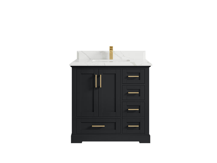 Boston 36 in. W x 22 in. D Center Sink Bathroom Vanity - photo 44