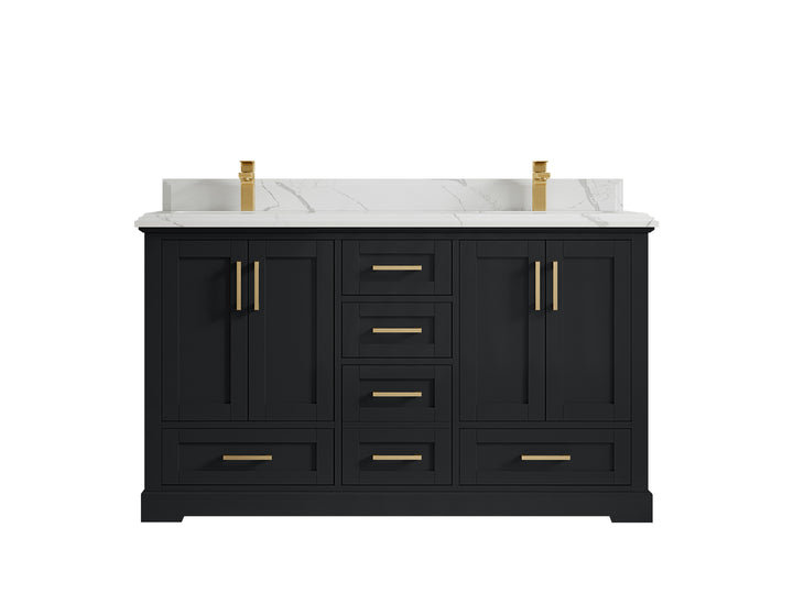 Boston 60 in. W x 22 in. D Double Sink Bathroom Vanity - photo 45