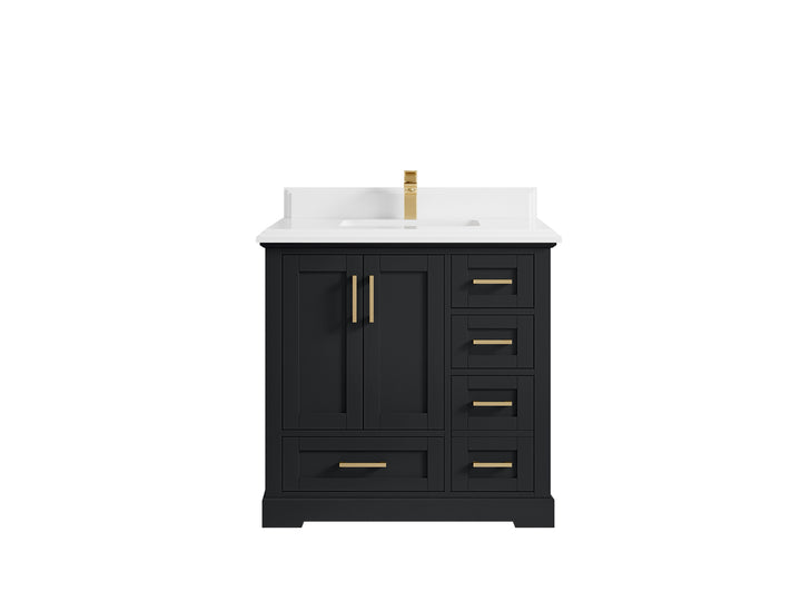 Boston 36 in. W x 22 in. D Center Sink Bathroom Vanity - photo 48