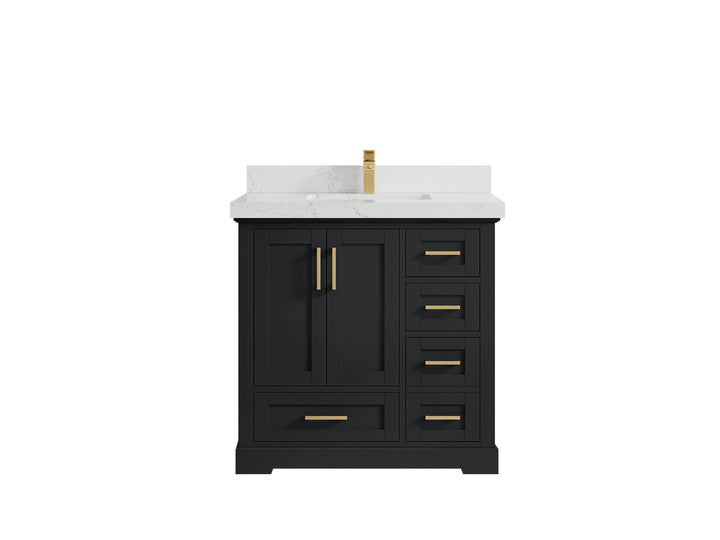 Boston 36 in. W x 22 in. D Center Sink Bathroom Vanity - photo 28