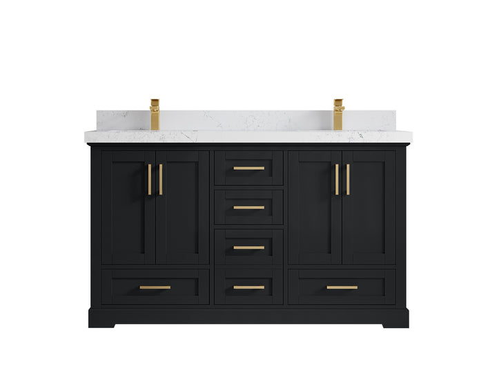 Boston 60 in. W x 22 in. D Double Sink Bathroom Vanity - photo 29