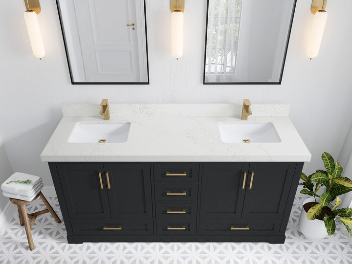 Boston 72 in. W x 22 in. D Double Sink Bathroom Vanity - photo 28
