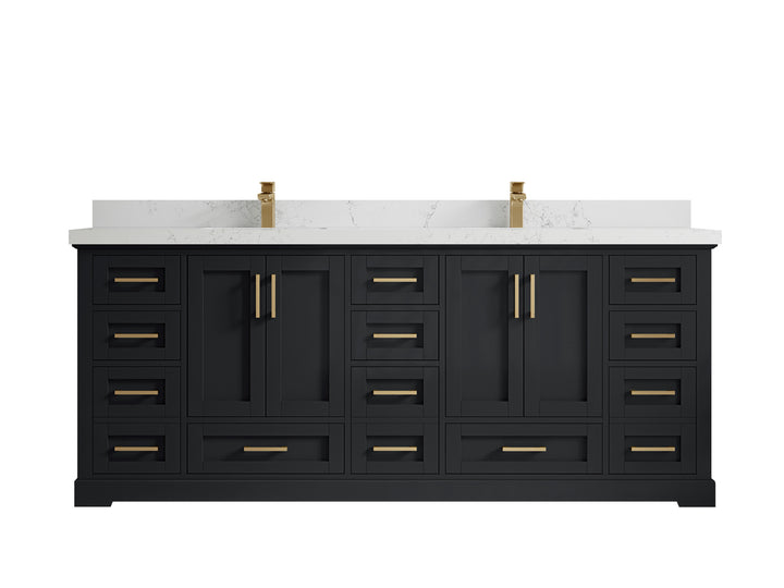 Boston 84 in. W x 22 in. D Double Sink Bathroom Vanity - photo 29