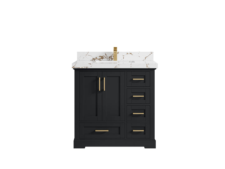 Boston 36 in. W x 22 in. D Center Sink Bathroom Vanity - photo 34