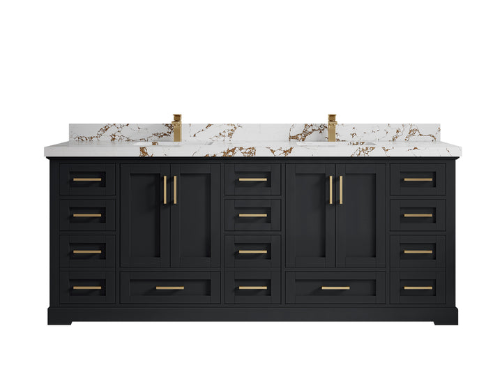 Boston 84 in. W x 22 in. D Double Sink Bathroom Vanity - photo 35