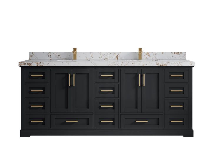Boston 84 in. W x 22 in. D Double Sink Bathroom Vanity - photo 37
