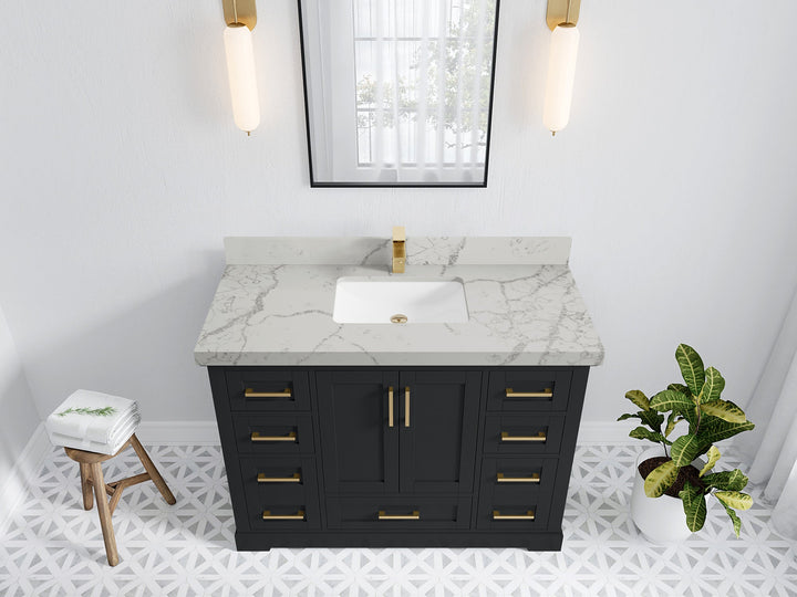 Boston 48 in. W x 22 in. D Single Sink Bathroom Vanity - photo 40