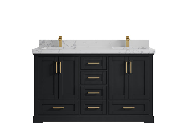 Boston 60 in. W x 22 in. D Double Sink Bathroom Vanity - photo 41