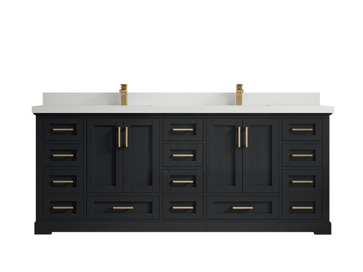 Boston 84 in. W x 22 in. D Double Sink Bathroom Vanity - photo 43