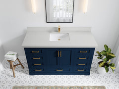 Boston 60 in. W x 22 in. D Single Sink Bathroom Vanity - photo 15