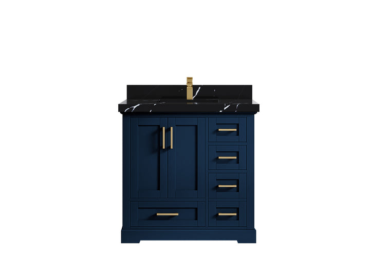 Boston 36 in. W x 22 in. D Center Sink Bathroom Vanity - photo 17