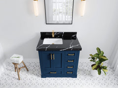 Boston 36 in. W x 22 in. D Left Offset Sink Bathroom Vanity - photo 17
