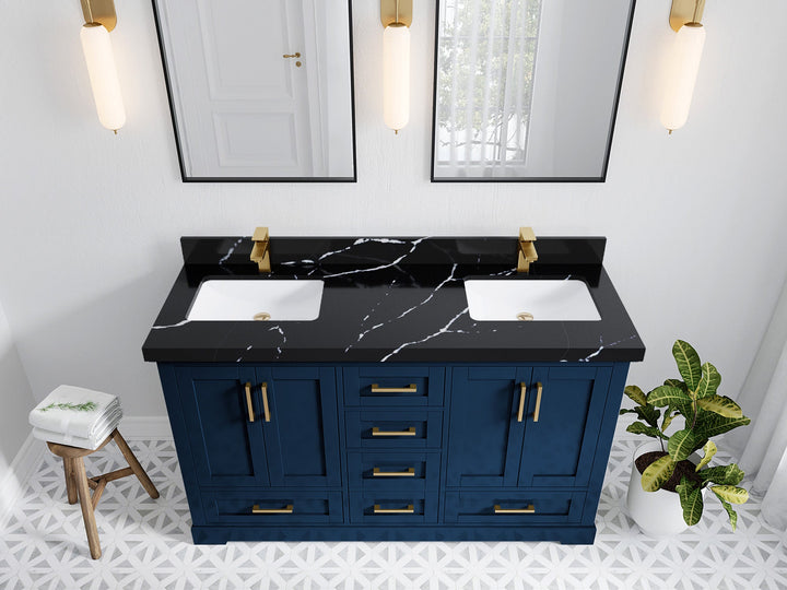 Boston 60 in. W x 22 in. D Double Sink Bathroom Vanity - photo 17