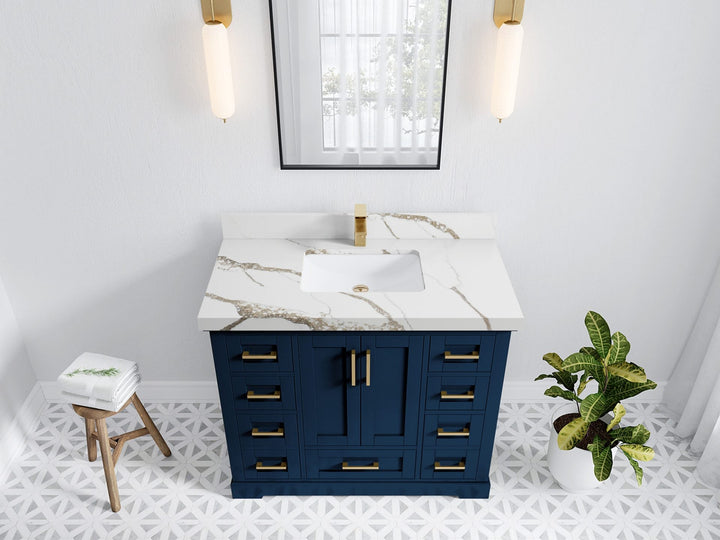 Boston 42 in. W x 22 in. D Single Sink Bathroom Vanity - photo 19