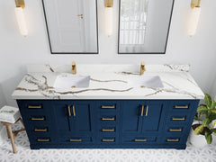 Boston 84 in. W x 22 in. D Double Sink Bathroom Vanity - photo 19