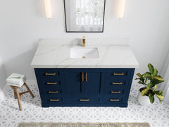 Boston 60 in. W x 22 in. D Single Sink Bathroom Vanity - photo 25