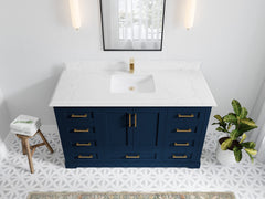 Boston 60 in. W x 22 in. D Single Sink Bathroom Vanity - photo 45