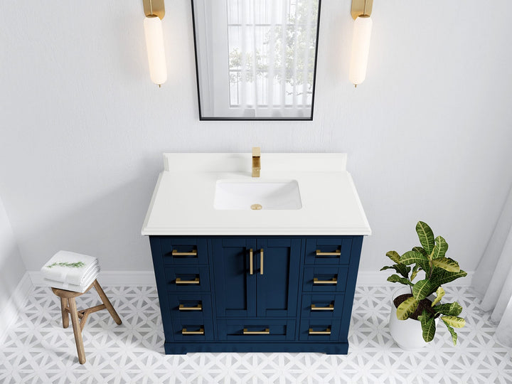 Boston 42 in. W x 22 in. D Single Sink Bathroom Vanity - photo 47