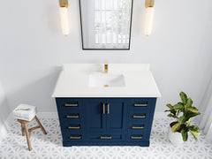 Boston 48 in. W x 22 in. D Single Sink Bathroom Vanity - photo 47