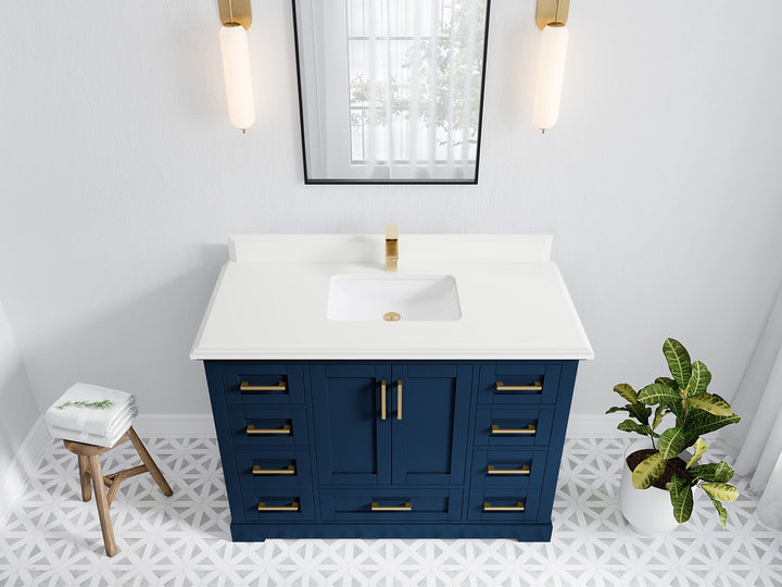 Boston 48 in. W x 22 in. D Single Sink Bathroom Vanity - photo 47