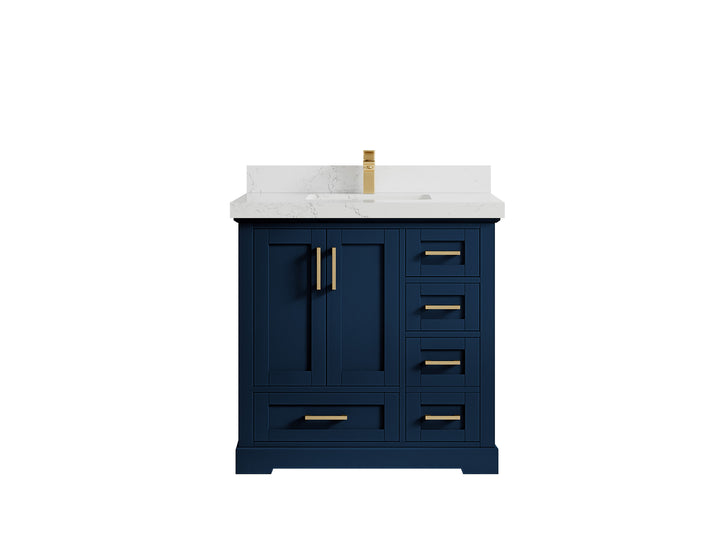 Boston 36 in. W x 22 in. D Center Sink Bathroom Vanity - photo 27