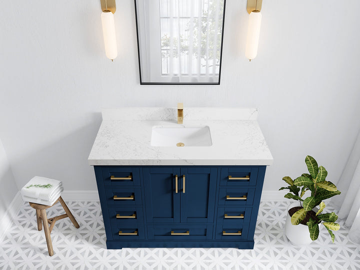 Boston 48 in. W x 22 in. D Single Sink Bathroom Vanity - photo 27