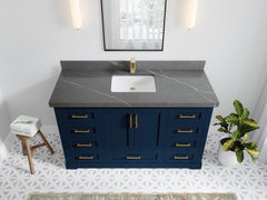 Boston 60 in. W x 22 in. D Single Sink Bathroom Vanity - photo 31