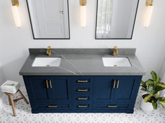 Boston 72 in. W x 22 in. D Double Sink Bathroom Vanity - photo 31