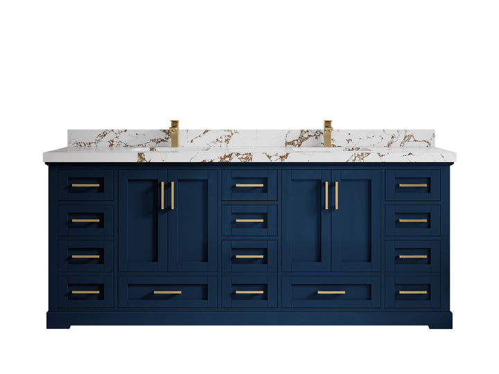 Boston 84 in. W x 22 in. D Double Sink Bathroom Vanity - photo 34