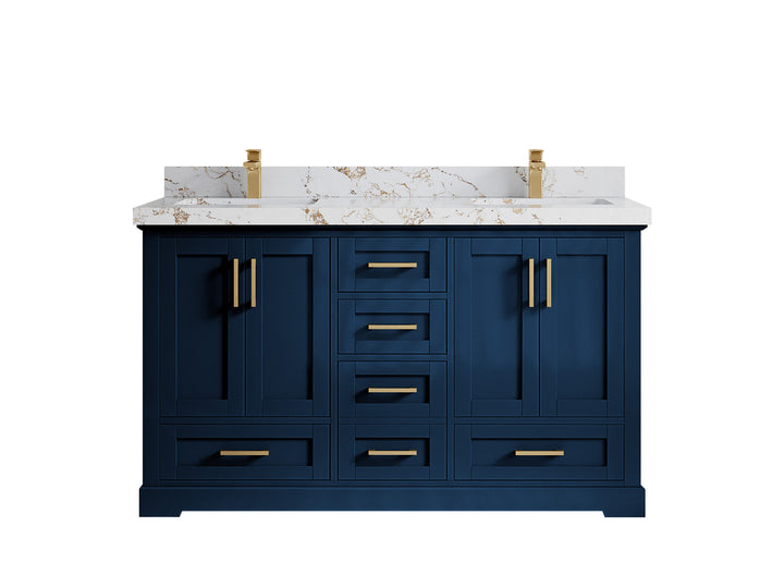 Boston 60 in. W x 22 in. D Double Sink Bathroom Vanity - photo 36