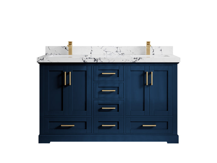 Boston 60 in. W x 22 in. D Double Sink Bathroom Vanity - photo 38