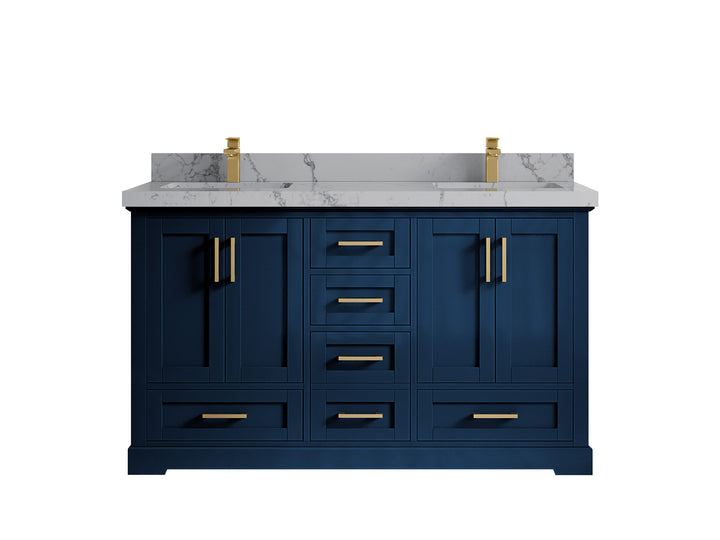 Boston 60 in. W x 22 in. D Double Sink Bathroom Vanity - photo 40