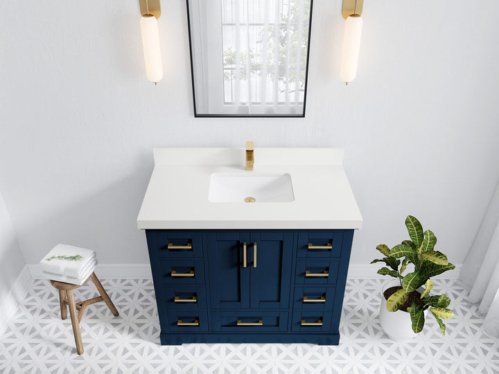 Boston 42 in. W x 22 in. D Single Sink Bathroom Vanity - photo 41