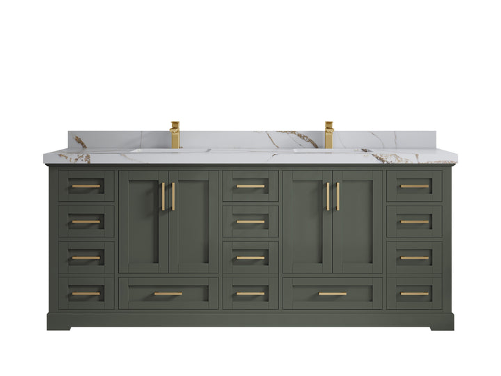 Boston 84 in. W x 22 in. D Double Sink Bathroom Vanity - photo 20