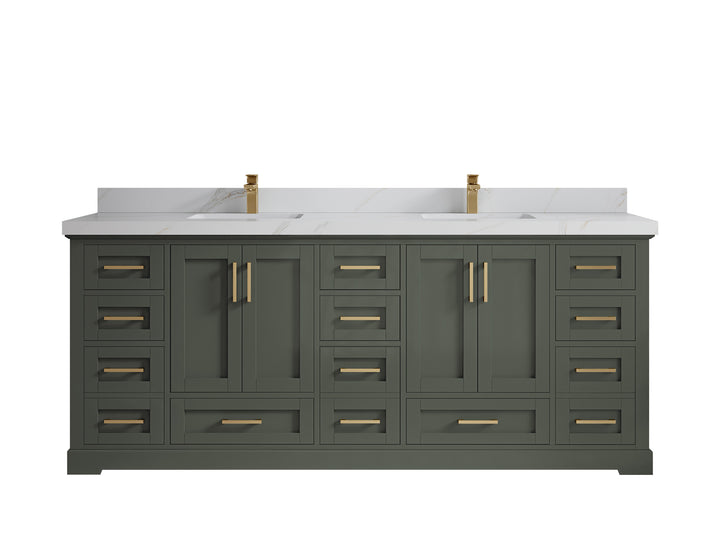 Boston 84 in. W x 22 in. D Double Sink Bathroom Vanity - photo 26