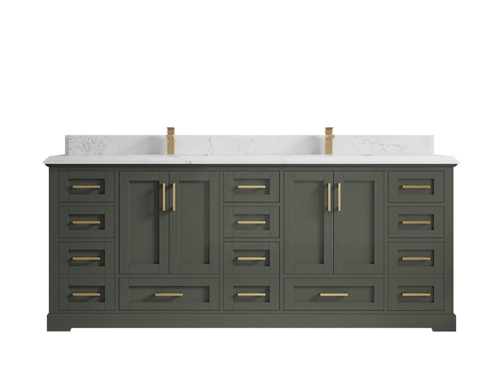 Boston 84 in. W x 22 in. D Double Sink Bathroom Vanity - photo 46