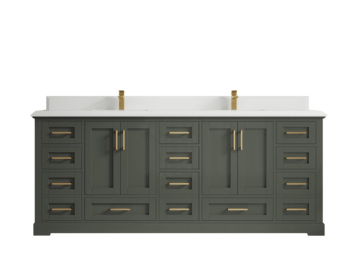 Boston 84 in. W x 22 in. D Double Sink Bathroom Vanity - photo 48
