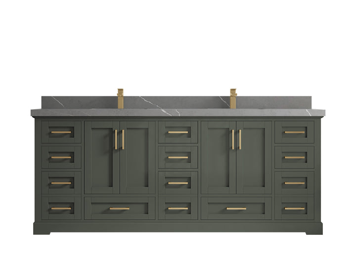Boston 84 in. W x 22 in. D Double Sink Bathroom Vanity - photo 32