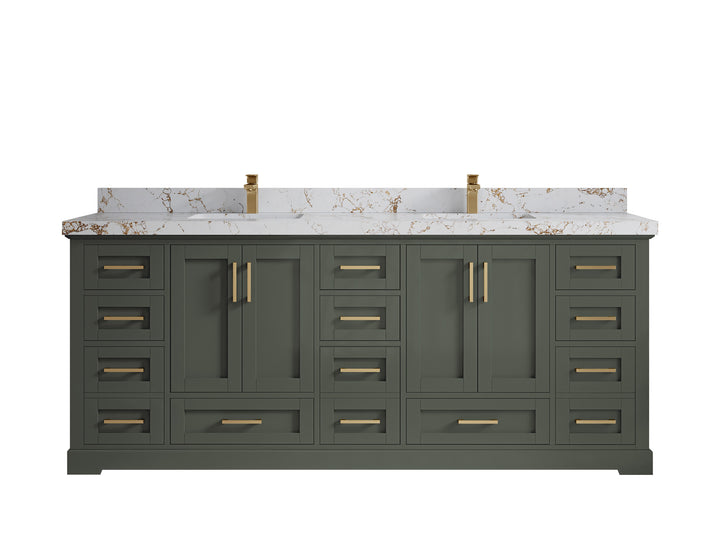 Boston 84 in. W x 22 in. D Double Sink Bathroom Vanity - photo 36