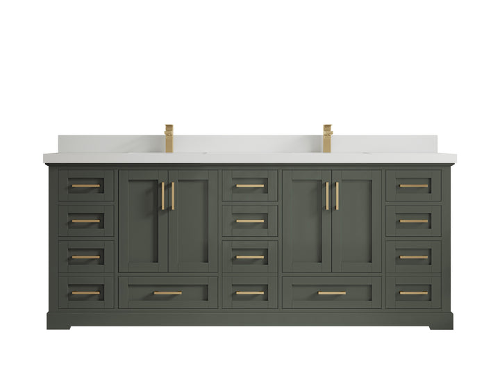 Boston 84 in. W x 22 in. D Double Sink Bathroom Vanity - photo 42