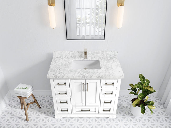 Boston 42 in. W x 22 in. D Single Sink Bathroom Vanity - photo 12